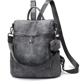img 4 attached to 👜 Versatile Vintage Shoulder Women's Handbags & Wallets: Stylish Convertible Backpack for Fashion-forward Ladies