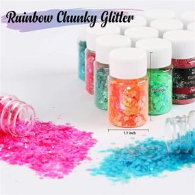 img 1 attached to ✨ LETS RESIN Iridescent Glitter Rainbow: Sparkle and Shine with Rainbow Hues!