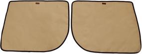 img 2 attached to BECROWMUS Waterproof Pet Car Door Covers: Protect Your Vehicle from Scratches and Dirt - Easy Two-Step Installation (2 Pack, Beige)