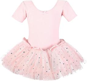 img 4 attached to Dancina Leotard Sparkle Sleeve Little Girls' Clothing