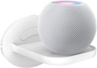 практичный настенный полка homemount для homepod mini, google wifi и умных домашних динамиков - удобное размещение кабеля, прочное и стильное [белый] логотип