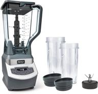 🍹 ninja bl660 1100-watt professional countertop blender with 72 oz total crushing pitcher and (2) 16 oz cups for frozen drinks, smoothies - gray logo