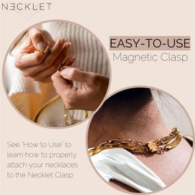 img 3 attached to 💎 Revolutionize Your Jewelry Game with the Necklet Double Layering Clasp
