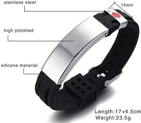 img 3 attached to XUANPAI WARFARIN Personalized Emergency Wristband