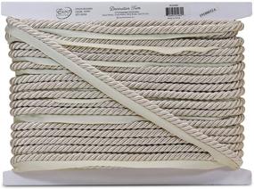 img 3 attached to 🎀 20 yd Ivory Hilda Twisted Lip Cord Trim by Expo International Inc., 3/8" – Enhanced for SEO