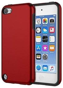 img 1 attached to 📱 KELIFANG Case for iPod Touch 7, 6, and 5 - Ultra Slim Dual Layer Shockproof Protection, Red