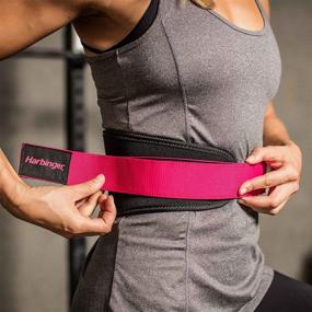 img 1 attached to 💪 Enhanced Harbinger Ladies' Nylon Weightlifting Belt with Flexible Ultralight Foam Core