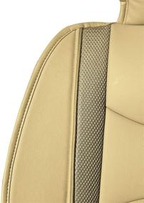 img 2 attached to 🚗 Upgrade Your Vehicle's Rear Seats with FH Group PU207BEIGETAN013 NeoBlend Leatherette Cushions – Perfect Fit for Cars, Trucks, SUVs, and Vans in Beige/Tan Color