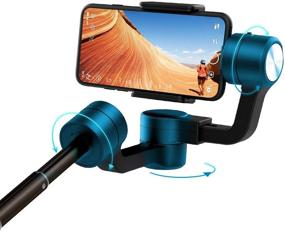 img 1 attached to 📱 Feiyutech Vimble 2S Smartphone Gimbal Handheld Stabilizer, 180mm Extendable, Compatible with iPhone12/mini 11 X XR Xs 8 7P, Huawei P9, Samsung S8+S9, XIAOMI - includes Tripod, Black