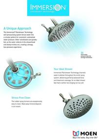 img 1 attached to 🚿 Moen S112EPNL Waterhill 10-Inch Rainshower Showerhead with Eco-Performance - High-Quality Brushed Nickel Finish