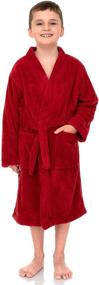 img 2 attached to 🛀 Cozy and Comfortable: TowelSelections Boys Robe - Soft Plush Kimono Fleece Bathrobe for Kids