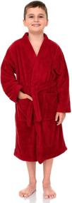 img 4 attached to 🛀 Cozy and Comfortable: TowelSelections Boys Robe - Soft Plush Kimono Fleece Bathrobe for Kids