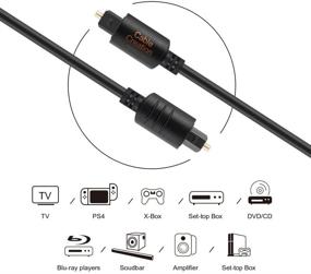 img 1 attached to 🎧 High-Quality Optical Audio Cable for Immersive Home Theater Experience: CableCreation 3 Feet Fiber Optic Cable for TV, Sound Bar, PS4, Xbox, and More - 0.9M