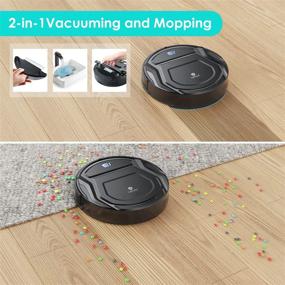 img 2 attached to Lefant M210B Ultra-Thin Robotic Vacuum Cleaner and Mop Combo 🤖 - 2000Pa Suction, Alexa Compatible, Ideal for Pet Hair and Hardfloor Cleaning