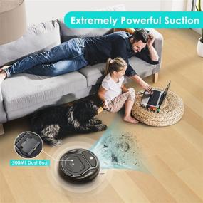 img 3 attached to Lefant M210B Ultra-Thin Robotic Vacuum Cleaner and Mop Combo 🤖 - 2000Pa Suction, Alexa Compatible, Ideal for Pet Hair and Hardfloor Cleaning