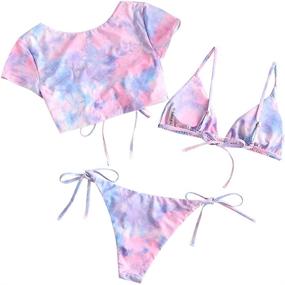 img 2 attached to 👙 ZAFUL Swimwear String Bikini Bathing Women's Clothing: Stylish & Comfortable Beach Attire