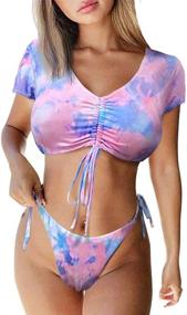 img 3 attached to 👙 ZAFUL Swimwear String Bikini Bathing Women's Clothing: Stylish & Comfortable Beach Attire