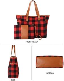 img 1 attached to Buffalo Personalize Shoulder Handbag Christmas Women's Handbags & Wallets