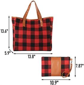 img 2 attached to Buffalo Personalize Shoulder Handbag Christmas Women's Handbags & Wallets