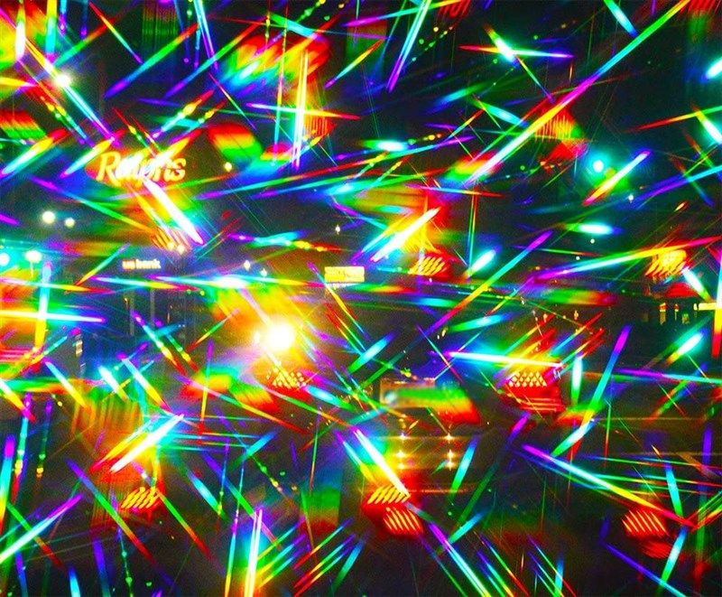 rainbow symphony diffraction grating peepholes 로고