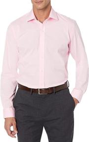 img 4 attached to Stay Sharp and Wrinkle-Free with our BUTTONED Stretch Poplin Non Iron Sleeve Men's Clothing