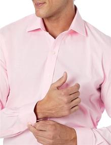 img 2 attached to Stay Sharp and Wrinkle-Free with our BUTTONED Stretch Poplin Non Iron Sleeve Men's Clothing