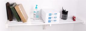 img 1 attached to EZ Shelf Expandable Closet Shelves Storage & Home Organization