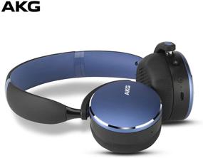img 4 attached to AKG Y500 Wireless Bluetooth Headphones 🎧 - Blue (US Version) - On-Ear Foldable Design