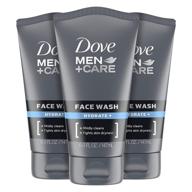 dove men+ face wash hydrate plus, 5 oz, pack of 3 logo