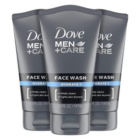 img 4 attached to Dove Men+ Face Wash Hydrate Plus, 5 Oz, Pack of 3