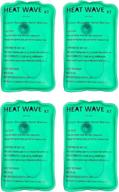 🔥 usa-made: heat wave instant reusable heat pack & xt large hand warmers 4-pack (3x6) - ideal for camping, hiking, pain relief. try the click heat solution! логотип