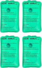 img 1 attached to 🔥 USA-Made: HEAT WAVE Instant Reusable Heat Pack & XT Large Hand Warmers 4-Pack (3x6) - Ideal for Camping, Hiking, Pain Relief. Try the Click Heat Solution!