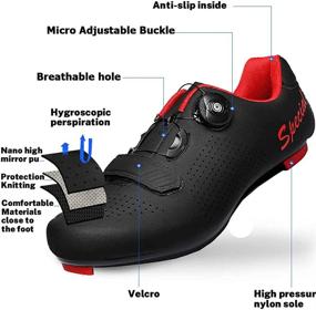 img 2 attached to ziitop Men's Road Cycling Shoes - Peloton & SPD Cleat Compatible for Indoor/Outdoor Road Racing Bikes