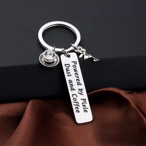 img 1 attached to KUIYAI Pixie Dust and Coffee Keychain - Hilarious Caffeine Keychain for Coffee Lovers, Perfect Gift