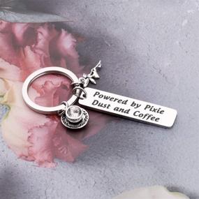 img 2 attached to KUIYAI Pixie Dust and Coffee Keychain - Hilarious Caffeine Keychain for Coffee Lovers, Perfect Gift