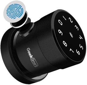 img 4 attached to 🔒 Improved Geek Smart Door Lock - Keyless Fingerprint & Touchscreen Digital Lock, Secure Bluetooth, Easy Installation, Ideal for Airbnb, Hotels, Offices, Apartments, Homes | Upgraded 3.0 Version, Black