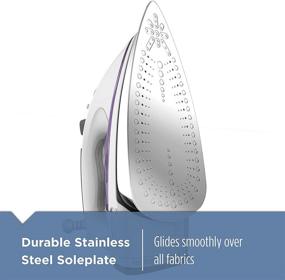 img 2 attached to 👗 BLACK+DECKER IR1350S Extra Large Soleplate Iron, 13.2&#34; x 16.3&#34; x 7&#34;, Purple - Improved SEO