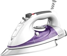 img 4 attached to 👗 BLACK+DECKER IR1350S Extra Large Soleplate Iron, 13.2&#34; x 16.3&#34; x 7&#34;, Purple - Improved SEO