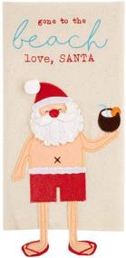 img 1 attached to Mud Pie Santa Dangle Towel