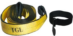 img 2 attached to TGL 3 inch, 20ft Tow Strap, 30K Pound Capacity with Reusable Storage Strap - Enhanced SEO