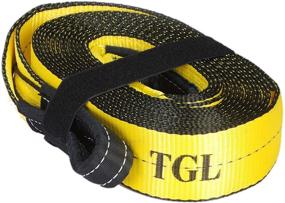 img 3 attached to TGL 3 inch, 20ft Tow Strap, 30K Pound Capacity with Reusable Storage Strap - Enhanced SEO