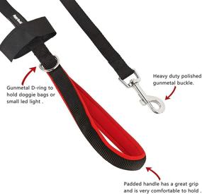 img 1 attached to 🐶 Pettom Dog Leash for Training Obedience Recall and Agility - Padded Lead for Teaching, Camping, Backyard, and Beach Play - Extra Long Line for Puppy Coaching