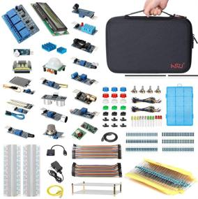 img 4 attached to Advanced HSU Development Kit for Raspberry Pi 3, Pi 4, and Arduino - Includes 16 Sensor Modules, Extensive Electronic Components, Essential Accessories, and a Large Carrying Case