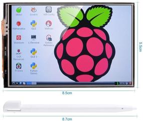 img 1 attached to 🖥️ Raspberry Pi 3B+ TFT ЖК-дисплей, 3.5-дюймовый 480x320 TFT сенсорный монитор для Raspberry Pi Model B A+ с интерфейсом SPI и сенсорным пером SC06