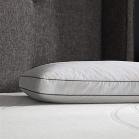 img 2 attached to 🛏️ Experience Luxurious Comfort with TEMPUR-Home Medium-Soft Down Pillow for Queen Bed, in Classic White Shade