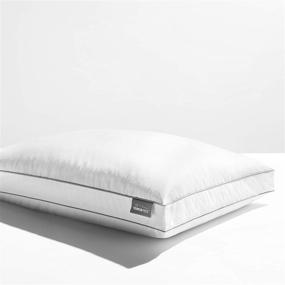img 1 attached to 🛏️ Experience Luxurious Comfort with TEMPUR-Home Medium-Soft Down Pillow for Queen Bed, in Classic White Shade