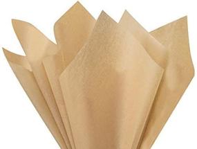 img 2 attached to 🧻 Premium Desert Tan Tissue Paper - 100 Sheets, 15" x 20" - High-Quality and Versatile for All Occasions