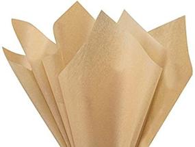 img 3 attached to 🧻 Premium Desert Tan Tissue Paper - 100 Sheets, 15" x 20" - High-Quality and Versatile for All Occasions