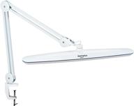 🔦 bemelux task lamp: efficient 2200 lumen dimmable led desk lamp with clamp, 117pcs bright leds, metal swivel arm - perfect for office, home, workbench, and craft tables - 23 inch lamp head work lamp in white логотип