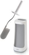 revolutionary joseph joseph flex toilet brush: holder & caddy combo in sleek gray logo